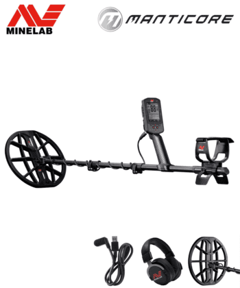 Detector de metales Minelab Manticore con accesorios incluidos