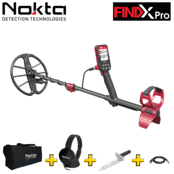 Oferta especial: Detector Nokta FindX Pro con accesorios incluidos.
