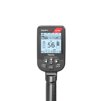 Pantalla del detector Nokta Simplex Ultra optimizada para resultados profesionales.