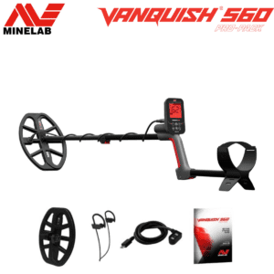 Detector Vanquish 560 Pro-Pack con bobinas intercambiables V12 y V8.