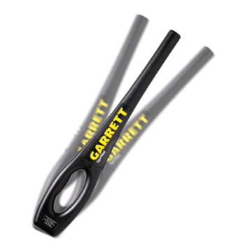 Escáner de seguridad Garrett SuperWand optimizado para inspecciones corporativas.