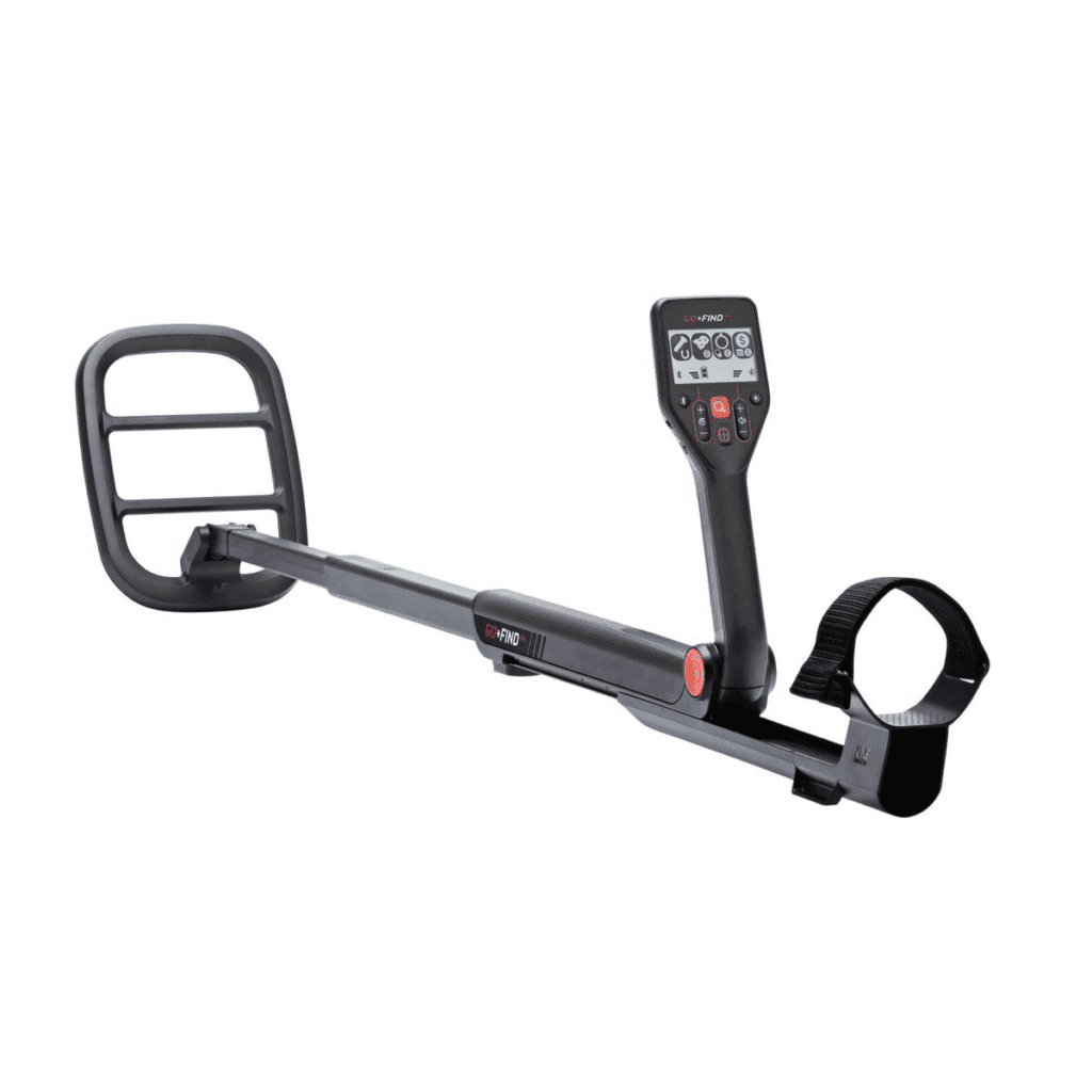 Detector de metales Go-Find 44 de Minelab con diseño compacto y fácil transporte