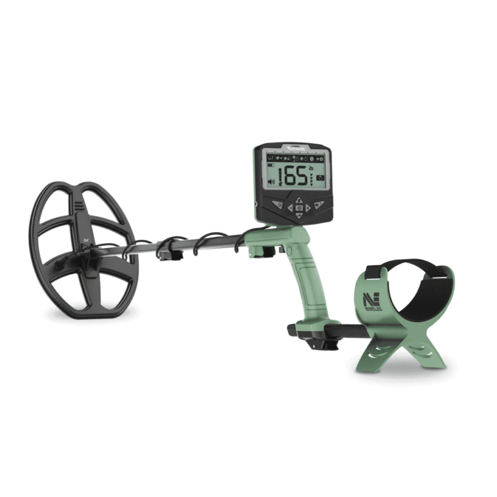 Minelab X-Terra Voyager con pantalla LCD frontal y sistema de control integrado