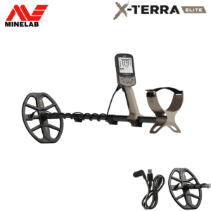 Detector de metales multifrecuencia Minelab X-Terra Elite con bobina V12X y cable USB