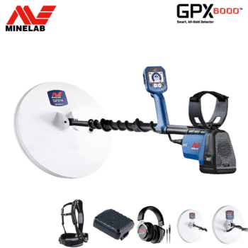Accesorios originales Minelab: platos monoloop y Double-D, cargador y auriculares Bluetooth.