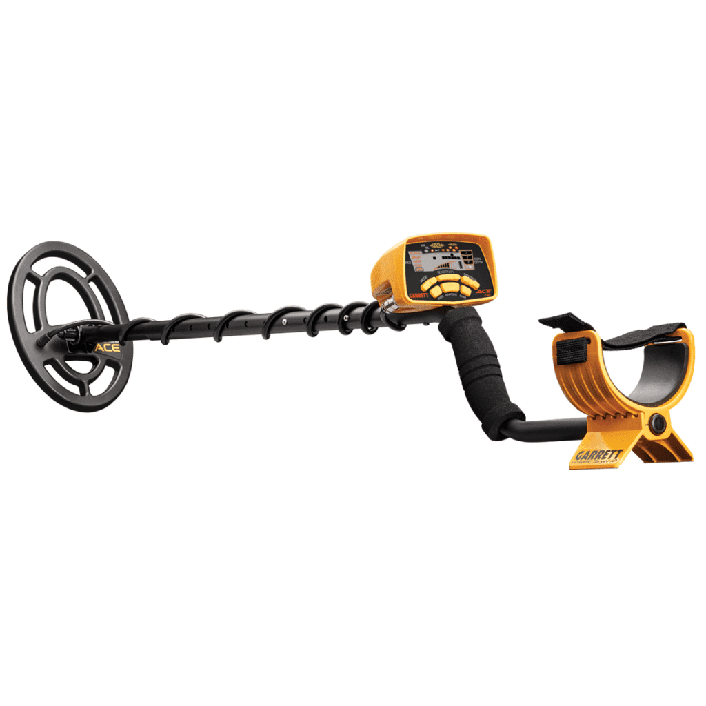 Detector de tesoros Garrett ACE 250 con bobina impermeable.