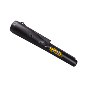 Pinpointer Garrett Pro-Pointer II negro con linterna LED y sintonización automática.