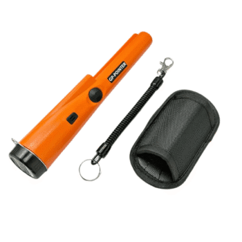 Accesorios para pinpointer GP-Pointer: funda de nailon y cable retráctil.