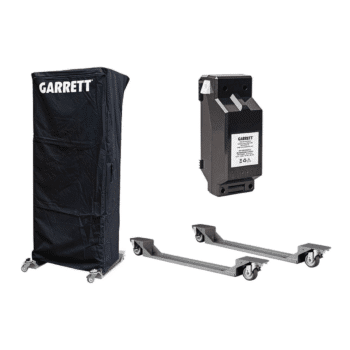 Sistema de ruedas Garrett para traslado rápido de arcos detectores Paragon.