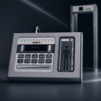 Dispositivo de control remoto para arco de seguridad Garrett MZ 6100 profesional.