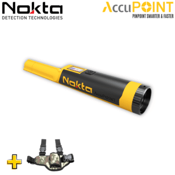 Nokta PulseDive negro con 5 niveles de sensibilidad y modos de audio y vibración.