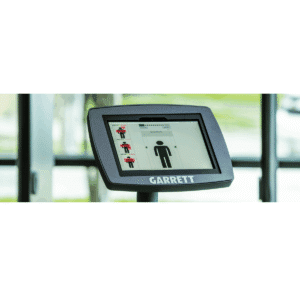 Pantalla táctil interactiva del sistema de seguridad Quiosco Garrett.