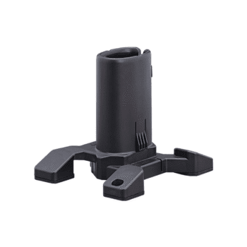 Soporte cargador inteligente Garrett con ranuras de acople físico para la recarga de baterías de paletas detectoras.