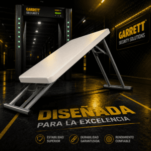 Mesa de inspección Garrett con diseño de alta estabilidad para puntos de control.