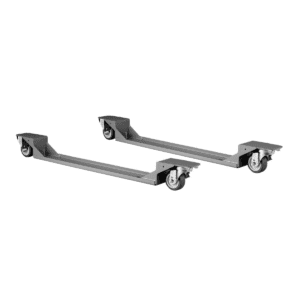 Soporte con ruedas para movimiento de escáneres de arco Garrett Security.