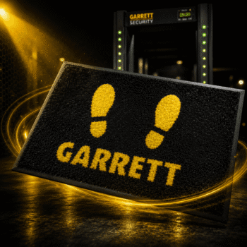 Accesorio original Garrett Security: Tapete de alto tráfico para detectores de metales.