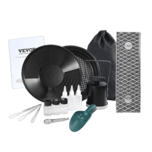 Kit de bateo de oro VEVOR con canaleta y accesorios de prospección.
