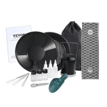 Kit de bateo de oro VEVOR con canaleta y accesorios de prospección.