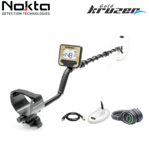 Nokta Gold Kruzer — Vista completa del equipo y componentes incluidos de fábrica