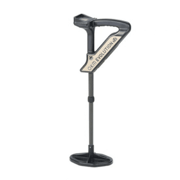 Dispositivo geofísico OKM Evolution NTX con tecnología de sondeo gráfico y bobina VLF.