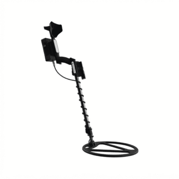 Escáner 3D de suelo OKM eXp 7000 Professional Plus con barra telescópica, soporte de brazo y bobina de búsqueda sobre fondo blanco.