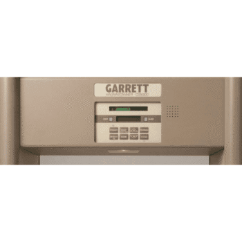 Garrett CS 5000 — Panel de control superior y pantalla de la unidad de seguridad